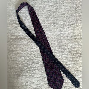 Tommy Hilfiger silk neck tie dual print